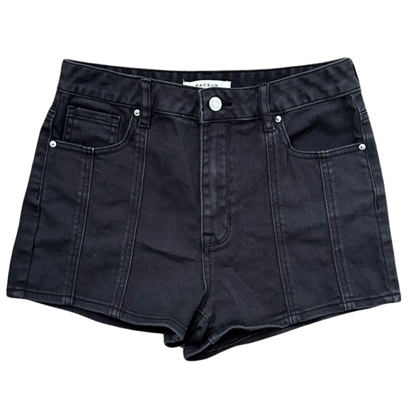 PacSun Pants - PACSUN Stretch High-Rise Shorts Black Denim Women’s Size 27.